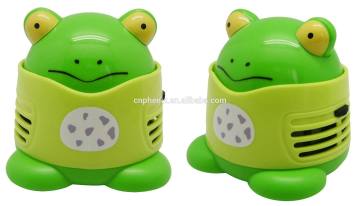 Mini frog shape desk vacuum cleaner