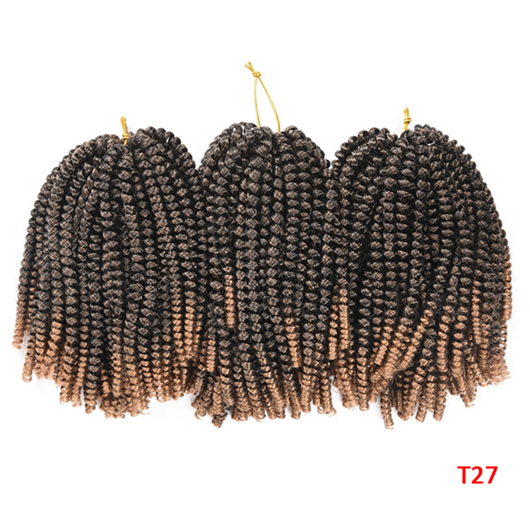 Wig industry with supply source spot wholesale spring twist can wear self-made African  Synthetic fiber hair