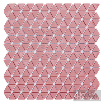 Red Glass Mosaic Wall Tiles