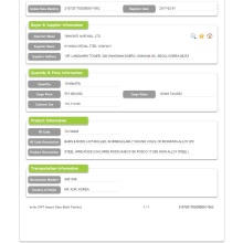 Datos de importación de aceiro da India