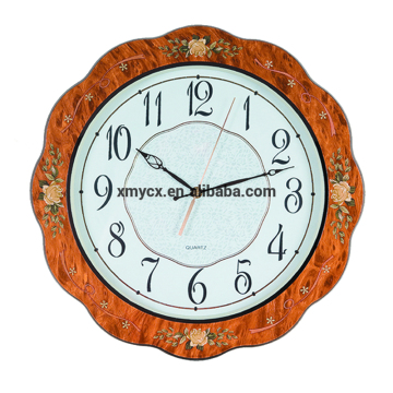 Living room flower shape luxury old design wall clcok for gift