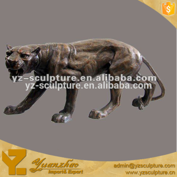 Indoor life size Cast Brass Animal Statue--Tiger