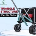 Black Foldable Durable All-Terrain Practical Trailer Wagon