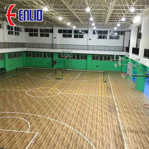 屋内PVCスポーツフローリングバスケットボールマット