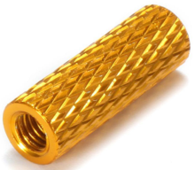 Customized precision aluminum anodized spacer