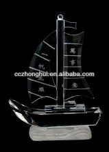 2016 beutiful special style crystal ship model