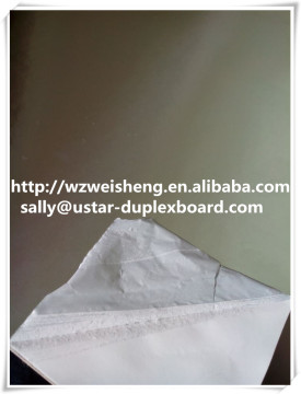 255gsm metalized polyester cardboard with duplex board grey back