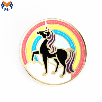 การออกแบบที่กำหนดเอง Metal Design Pin Unicorn Lapel