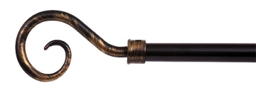 shepherd crook curtain finials