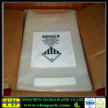 Hot sale clear danger disposable asbestos bag
