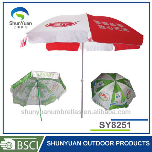 Printing adverising beach promotion outdoor umbrella