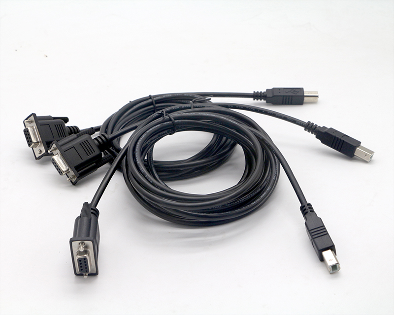 Factory Custom new origin phone usb phone adapt 1.8m DB9 Female  to USB 2.0 B Male Type RS232 Cable for POS System smart watch