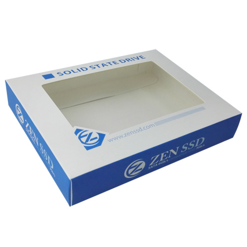 Custom paper box with transparent window