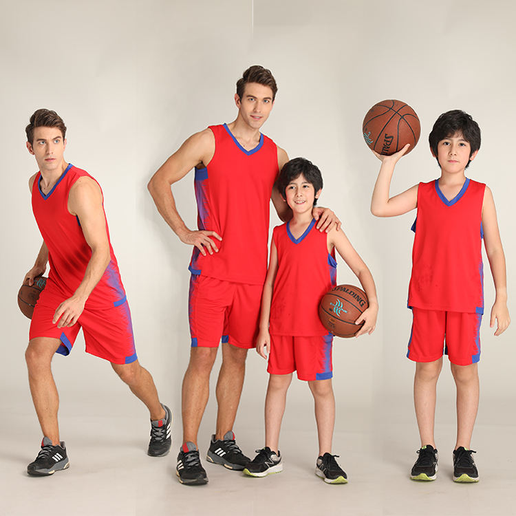 Пользовательский логотип Plain Red Basketball Jersey Men's Basketball форма по отличной цене