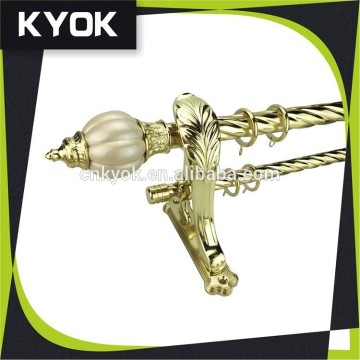 KYOK double curtain rod bracket , curtain rod bracket plastic & double curtain rod factory in Foshan