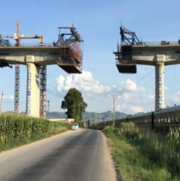 Bridge Deck in situ T Strahlschalung gegossen