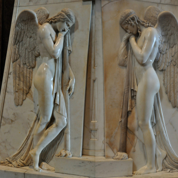 large outdoor garden decoration stone carving marble statues of angels