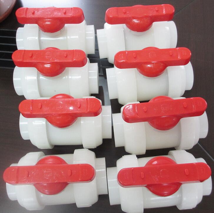 double union true union ball valve,PVDF socket ball valve, PVDF true double union ball valve