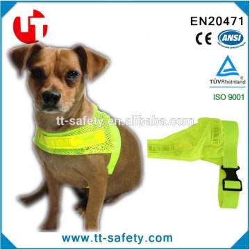 mesh fabric hi vis pet dog safety vest fluorescence pet clothes