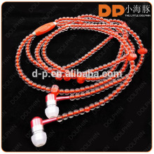 wholesale 3.5mm headphone super bass stereo necklace earphone for mobile phone