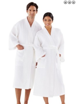 manufacturer and wholesale cheap 100 percent cotton breathable waffle bathrobes