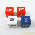 Colorful Custom Engraving Dice Cube in Straight Style