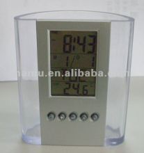 Multifunction Alarm With Plastic Pen Holder