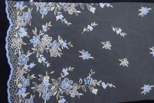 Fashion Design Polyester Embroidered Mesh Fabric for Cloth