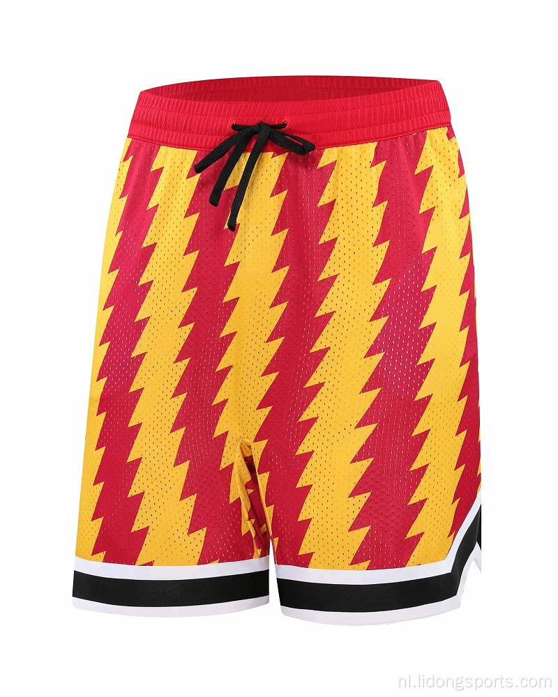 Nieuwe mesh heren basketbal shorts heren hardlopen shorts