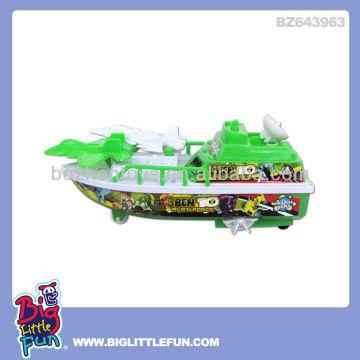 pull line amphibious boat toy