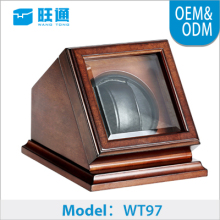 Single watch case China Manufactory wholesale brown color wooden watch case,wooden watch box