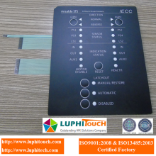 Tactile Buttons LEDs Indicators Waterproof Membrane Switch