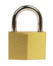 Solid Rhombic Brass Padlock
