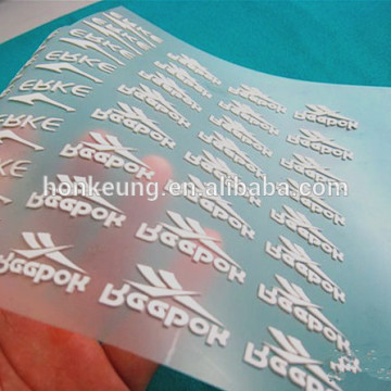 2015 custom rubber heat transfer printing labels logo on garments