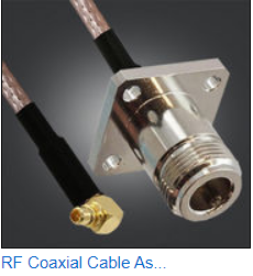 Black N Female To SMA Male Cable Assembly With N Type Female Connector 3