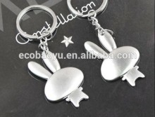 Rabbits Key Chains/Metal Key Chains/Couple Key Chains/Logo Printed Pendants Wholesale