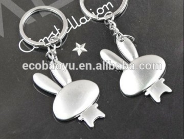 Rabbits Key Chains/Metal Key Chains/Couple Key Chains/Logo Printed Pendants Wholesale