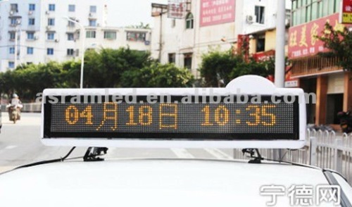 hot new products wireless control program led bus/taxi car message sign