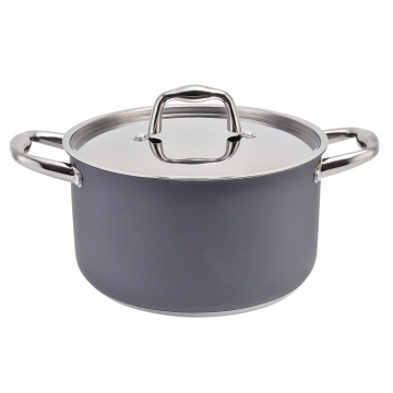 6L Cocina Pot de cocción Sauca de acero inoxidable