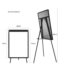 Height Adjustable Magnetic Flip Chart Whiteboard