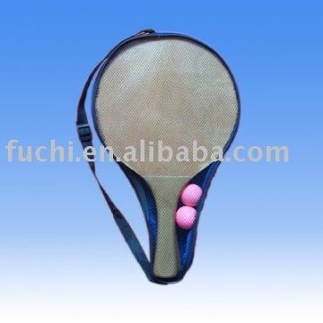 Wooden Beach Ball Racket