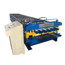 Double layer wall roof panel roll forming machine