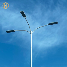 Galvanized Solar Power Energy Street Light Pole Lamp