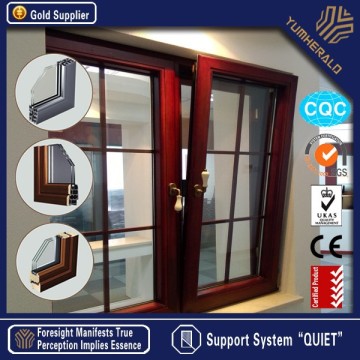 as2047 aluminum clad wood tilt turn window with fly screen