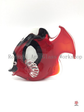 Red Fish Glass Sculpture