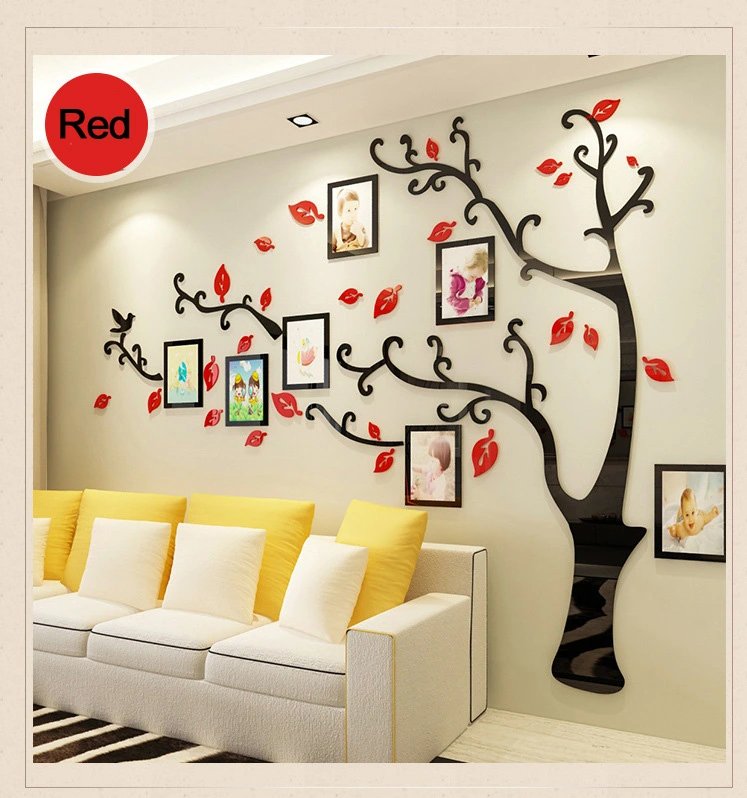 Acrylic Couple Tree Wall Stickers