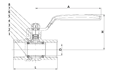 Forged Brass Ball Valve 1/4''-4'' Inch with High Quality