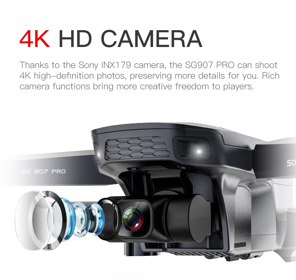 Professional GPS Drone with Camera Wide Angle 5G Wif GPS Quadcopter SG907 Pro Drone