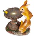 Solar Light Rabbit Garden Statyes