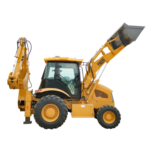 4 wheel drive new backhoe and loader